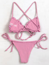 Load image into Gallery viewer, Ruffled Tied Two-Piece Bikini Set