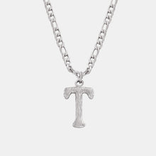 Load image into Gallery viewer, Titanium Steel Letter Pendant Necklace