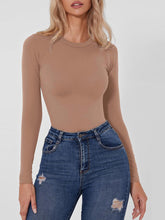Load image into Gallery viewer, Round Neck Long Sleeve Bodysuit