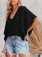 Load image into Gallery viewer, V-Neck Half Sleeve Blouse