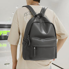 Load image into Gallery viewer, PU Leather Zip Backpack Bag
