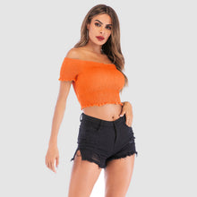 Load image into Gallery viewer, Perfee Smocked Off-Shoulder Short Sleeve Top