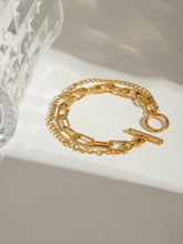 Load image into Gallery viewer, 18K Gold-Plated Stainless Steel Chain Bracelet