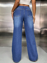 Load image into Gallery viewer, Wide Leg Jeans with Pockets
