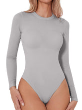 Load image into Gallery viewer, Round Neck Long Sleeve Bodysuit