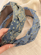 Load image into Gallery viewer, Star Braided Wide Denim Headband