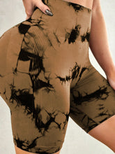 Load image into Gallery viewer, Tie-Dye High Waist Active Shorts