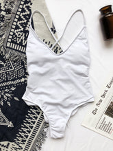 Load image into Gallery viewer, Crisscross Spaghetti Strap One-Piece Swimwear
