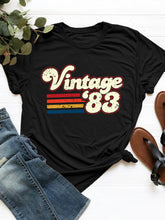 Load image into Gallery viewer, Graphic Round Neck Short Sleeve T-Shirt