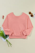 Load image into Gallery viewer, Bow Round Neck Long Sleeve Sweatshirt