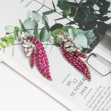 Load image into Gallery viewer, Alloy Glass Stone Stud Earrings