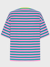 Load image into Gallery viewer, Striped Round Neck Half Sleeve T-Shirt