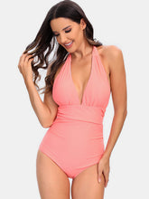 Load image into Gallery viewer, Halter Neck One-Piece Swimwear