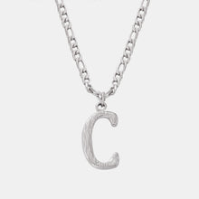 Load image into Gallery viewer, Titanium Steel Letter Pendant Necklace
