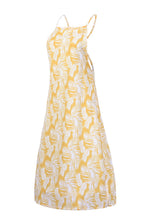 Load image into Gallery viewer, Slit Crisscross Printed Sleeveless Cami Dress