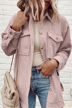 Load image into Gallery viewer, Pocketed Button Up Dropped Shoulder Shacket