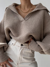 Load image into Gallery viewer, Johnny Collar Long Sleeve Sweater