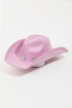 Load image into Gallery viewer, Fame Rhinestone Pave Heart Cowboy Hat