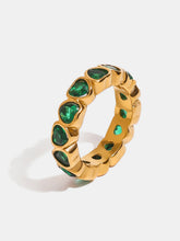 Load image into Gallery viewer, 18K Gold-Plated Inlaid Zircon Ring