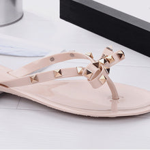 Load image into Gallery viewer, Bow Toe Post PVC Sandals