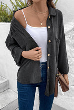 Load image into Gallery viewer, Dropped Shoulder Long Sleeve Shirts with Pocket