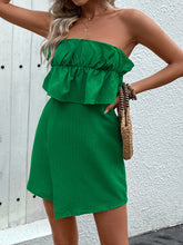 Load image into Gallery viewer, Ruffled Tube Romper