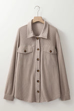 Load image into Gallery viewer, Plus Size Button Up Long Sleeve Jacket