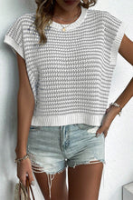 Load image into Gallery viewer, Striped Round Neck Sweater Vest