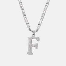 Load image into Gallery viewer, Titanium Steel Letter Pendant Necklace