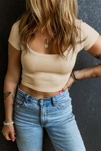 Load image into Gallery viewer, Scoop Neck Short Sleeve T-Shirt