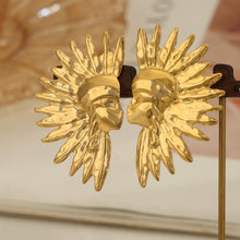 Load image into Gallery viewer, Titanium Steel Gold-Plated Earrings
