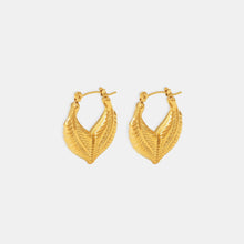 Load image into Gallery viewer, Titanium Steel Leaf Shape Earrings