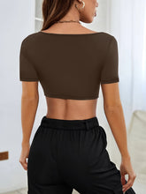Load image into Gallery viewer, Square Neck Short Sleeve T-Shirt