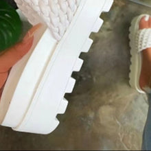 Load image into Gallery viewer, PU Leather Open Toe Platform Sandals