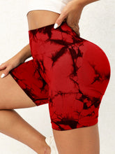 Load image into Gallery viewer, Tie-Dye High Waist Active Shorts