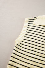 Load image into Gallery viewer, Striped Collared Neck Tank