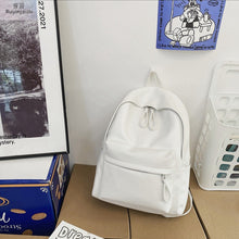 Load image into Gallery viewer, PU Leather Zip Backpack Bag