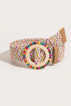 Load image into Gallery viewer, Multicolored Beaded Round Buckle Belt