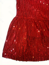 Load image into Gallery viewer, Full Size Sequin Round Neck Half Sleeve Mini Dress