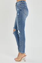 Load image into Gallery viewer, Risen Full Size High Rise Knee Distressed Skinny Jeans