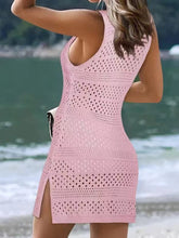 Load image into Gallery viewer, Openwork Scoop Neck Cover Up
