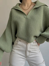 Load image into Gallery viewer, Johnny Collar Long Sleeve Sweater