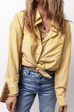 Load image into Gallery viewer, Striped Button Up Long Sleeve Shirt