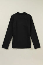Load image into Gallery viewer, Thermal Lined Mock Neck Long Sleeve Blouse