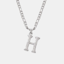 Load image into Gallery viewer, Titanium Steel Letter Pendant Necklace