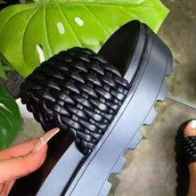 Load image into Gallery viewer, PU Leather Open Toe Platform Sandals