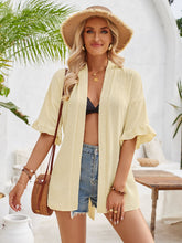 Load image into Gallery viewer, Tied Swiss Dot Flounce Sleeve Top