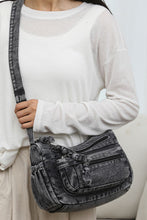 Load image into Gallery viewer, Adjustable Strap Denim Crossbody Bag