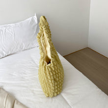 Load image into Gallery viewer, Ruched Polyester Large Handbag