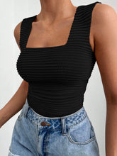 Load image into Gallery viewer, Square Neck Wide Strap Tank